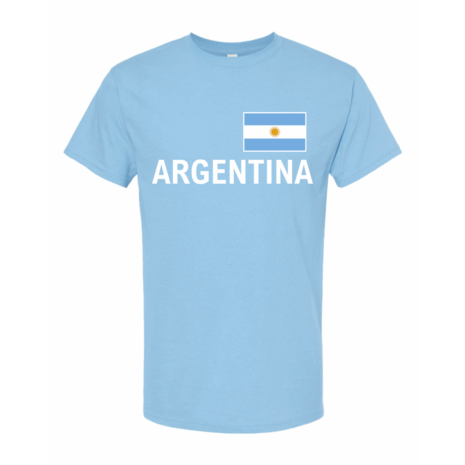 Argentina World Football Fan Tee – Light Blue - www.Shopthatapp.com