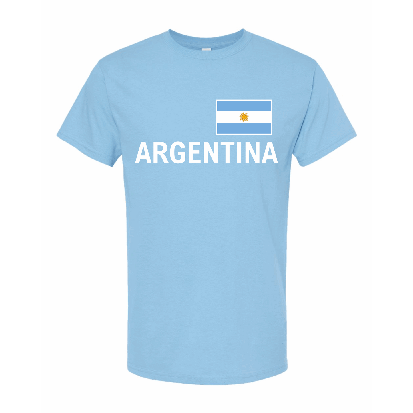 Argentina World Football Fan Tee – Light Blue - www.Shopthatapp.com