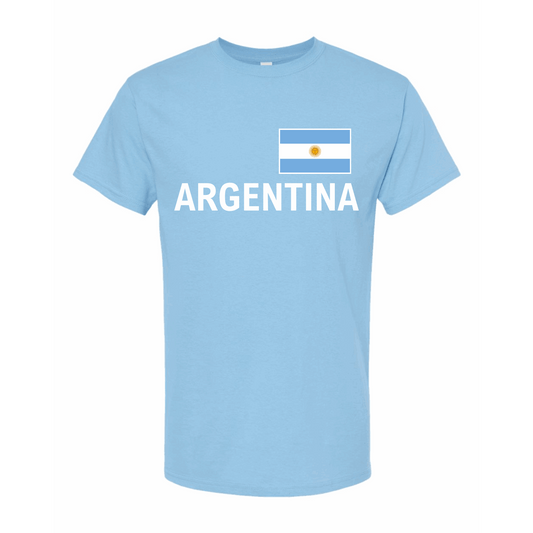 Argentina World Football Fan Tee – Light Blue - www.Shopthatapp.com