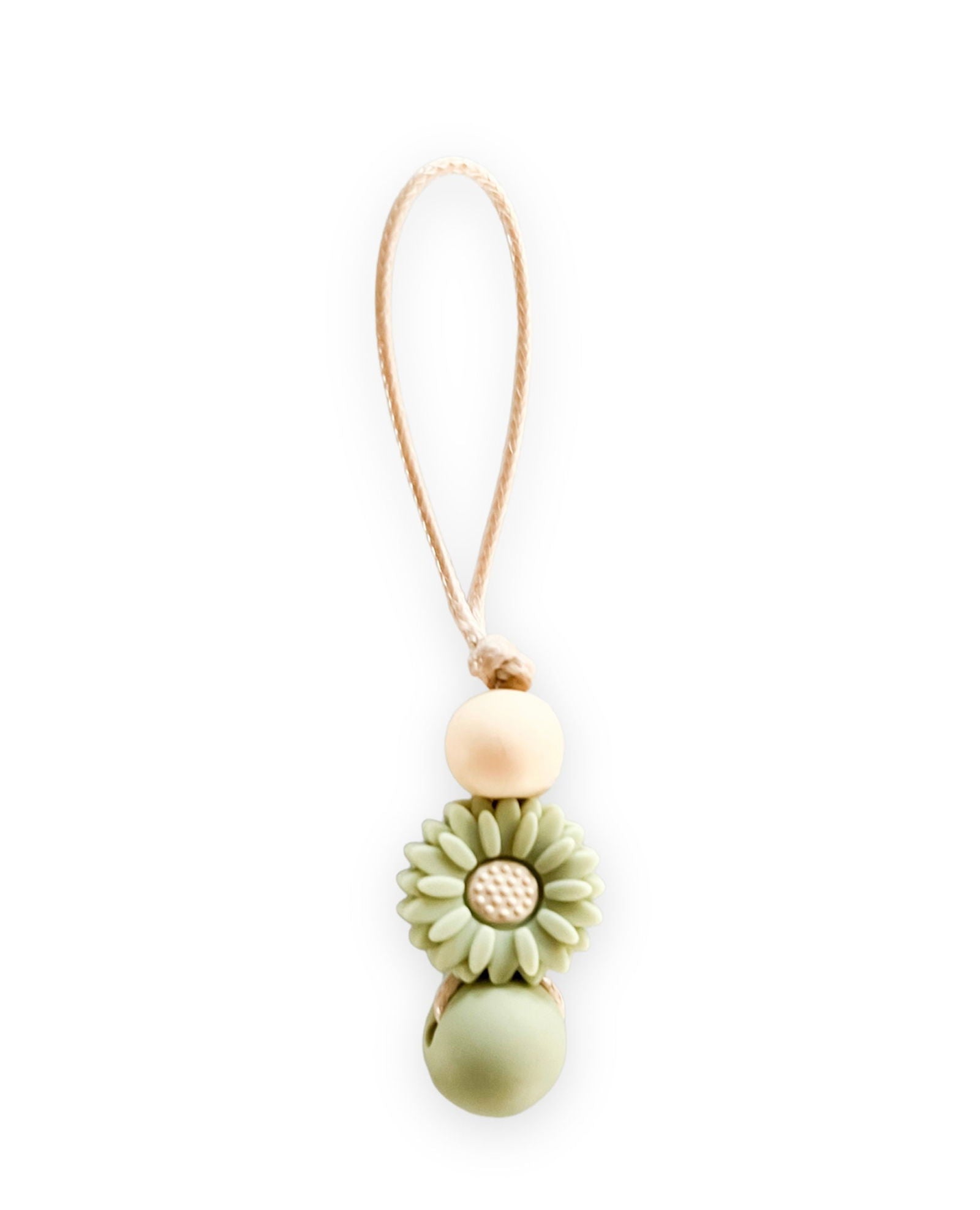 Attache zip fleur sauge - www.Shopthatapp.com