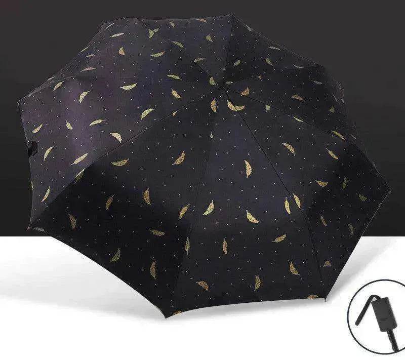 Automatic Lady's Rain & Sun Folding Umbrella - www.Shopthatapp.com