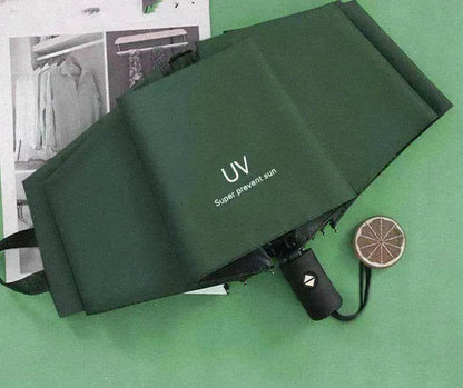 Automatic Lady's Rain & Sun Folding Umbrella - www.Shopthatapp.com