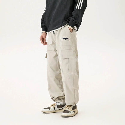 Autumn Outdoor Retro Pocket Overalls Men's Loose Straight Casual Cargo Pant - www.Shopthatapp.com #