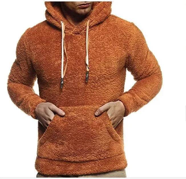 Autumn Winter Drawstring Fleece Hoodie Pullover for men - www.Shopthatapp.com #