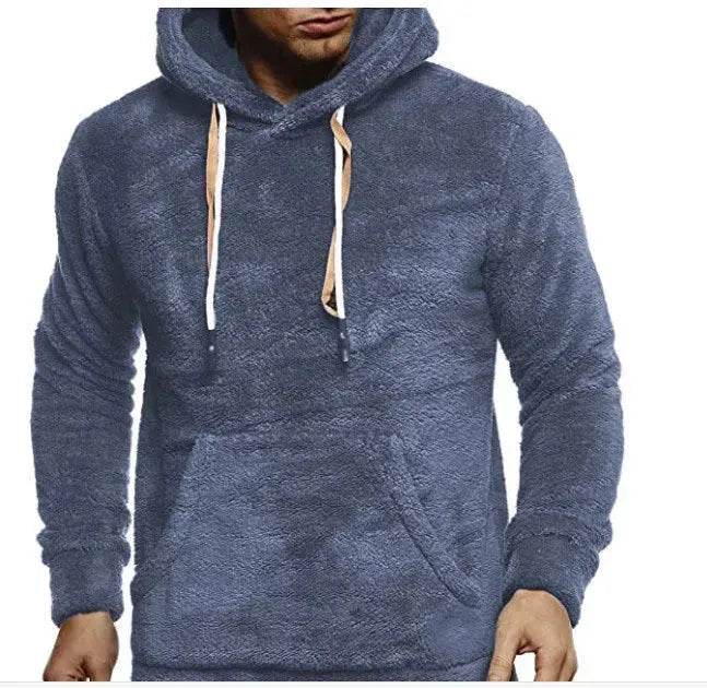 Autumn Winter Drawstring Fleece Hoodie Pullover for men - www.Shopthatapp.com #