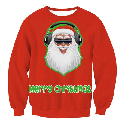 Autumn Winter Fashion Ugly Christmas Sweater Santa Elf Funny Pullover Womens Mens Print Sweaters Tops Clothing - www.Shopthatapp.com #
