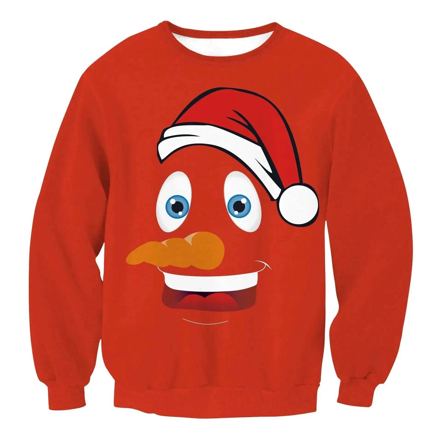 Autumn Winter Fashion Ugly Christmas Sweater Santa Elf Funny Pullover Womens Mens Print Sweaters Tops Clothing - www.Shopthatapp.com #