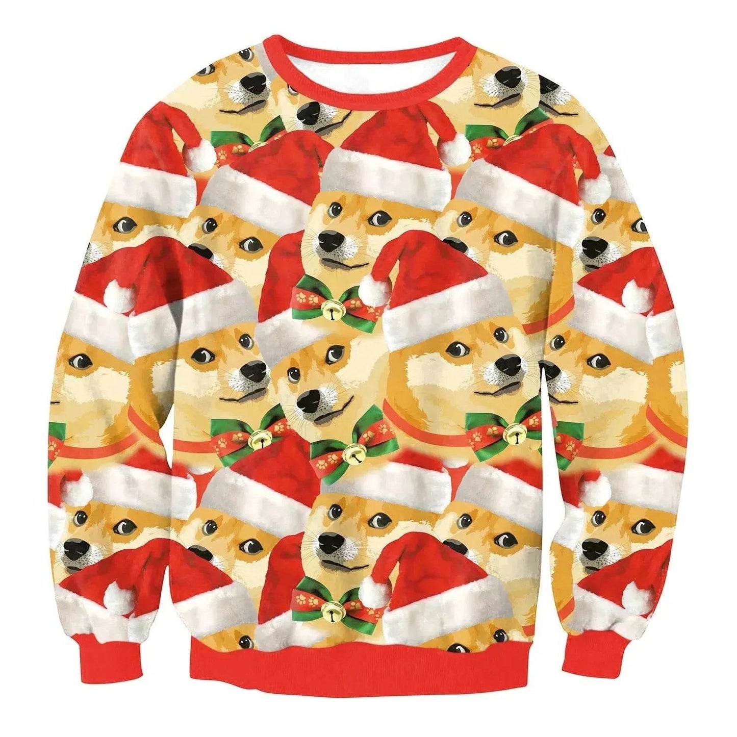 Autumn Winter Fashion Ugly Christmas Sweater Santa Elf Funny Pullover Womens Mens Print Sweaters Tops Clothing - www.Shopthatapp.com #