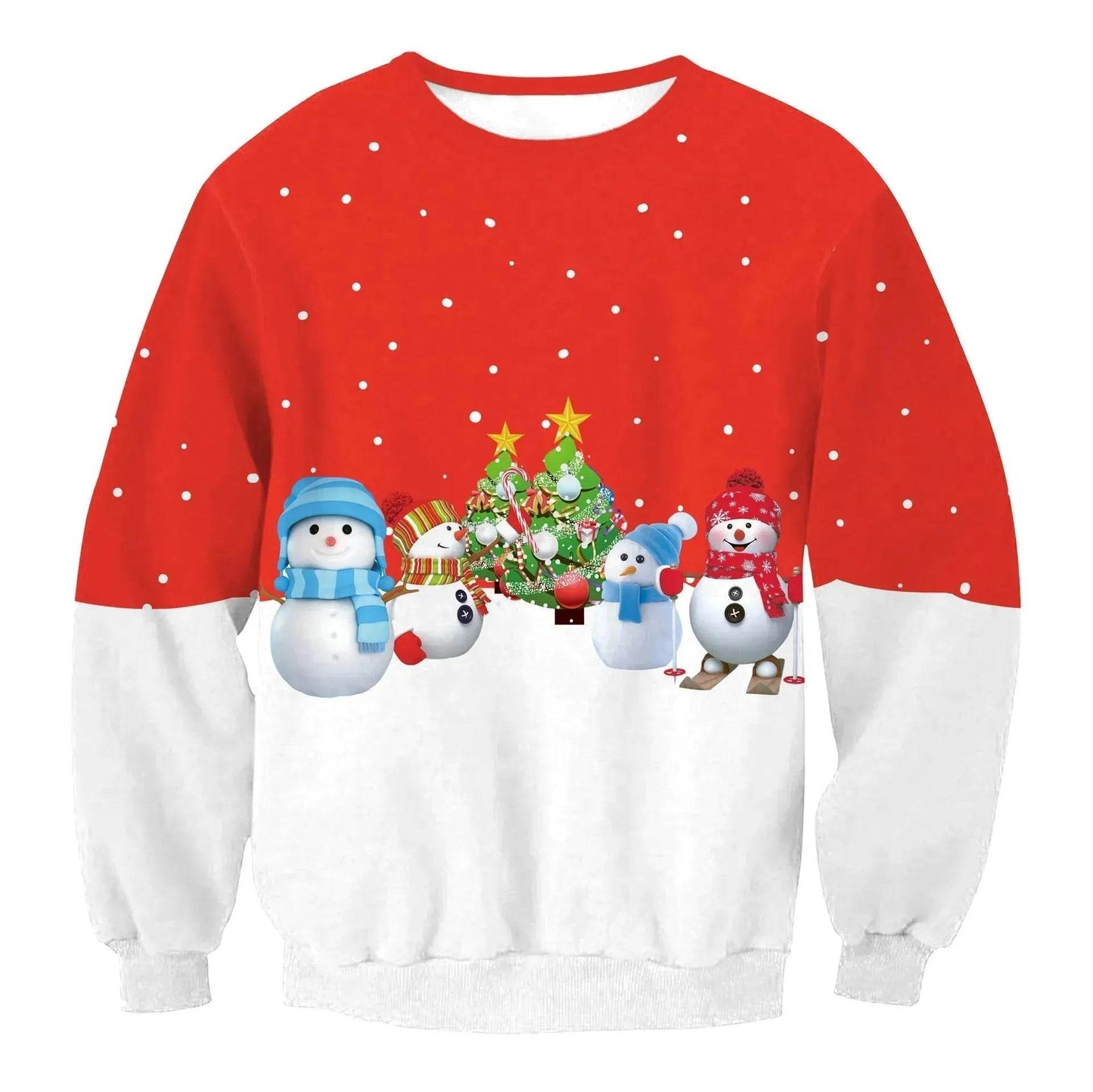 Autumn Winter Fashion Ugly Christmas Sweater Santa Elf Funny Pullover Womens Mens Print Sweaters Tops Clothing - www.Shopthatapp.com #