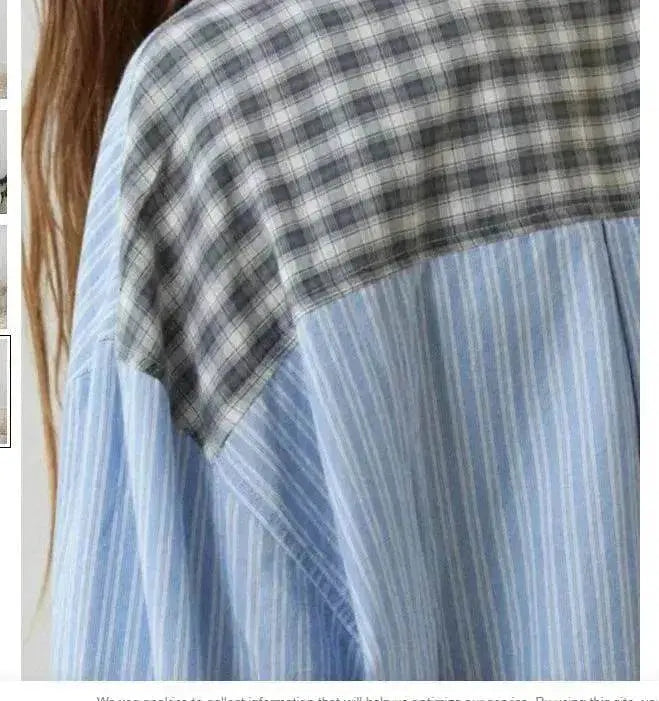 Autumn Women's Clothing Casual Homewear Plaid Shirt Outfit - www.Shopthatapp.com