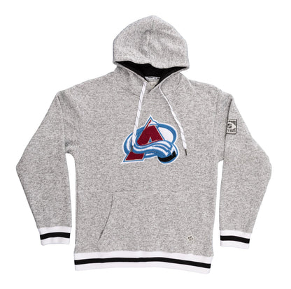 Colorado Avalanche "Muskoka Style" Premium Chenille Woven Logo Hoodie - www.Shopthatapp.com