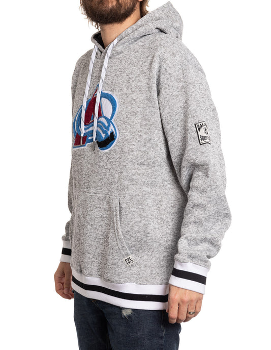 Colorado Avalanche "Muskoka Style" Premium Chenille Woven Logo Hoodie - www.Shopthatapp.com