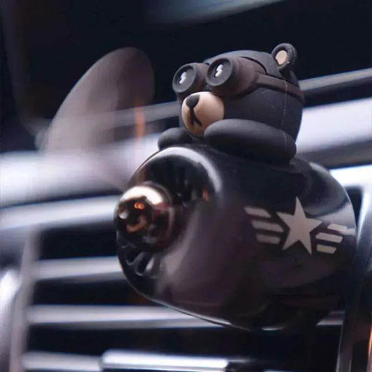 Aviator Bears Car Air Outlet Aromatherapy Ornaments - www.Shopthatapp.com