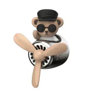 Aviator Bears Car Air Outlet Aromatherapy Ornaments - www.Shopthatapp.com