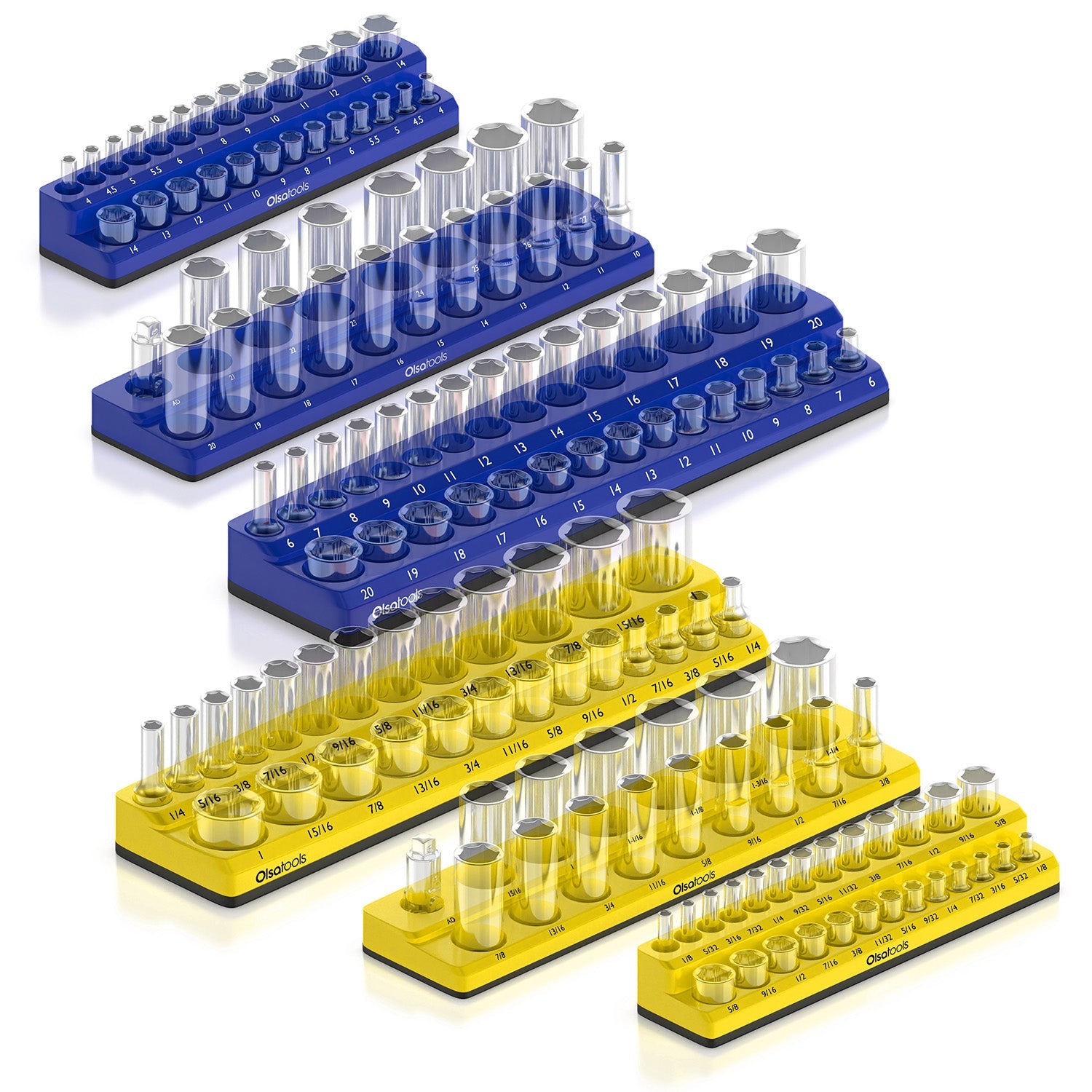 2-Row Magnetic Socket Holders - www.Shopthatapp.com