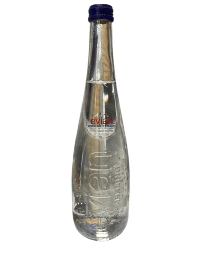 Evian Sparkling Water Glass Bottle 750ML - Canadian Edition - www.Shopthatapp.com