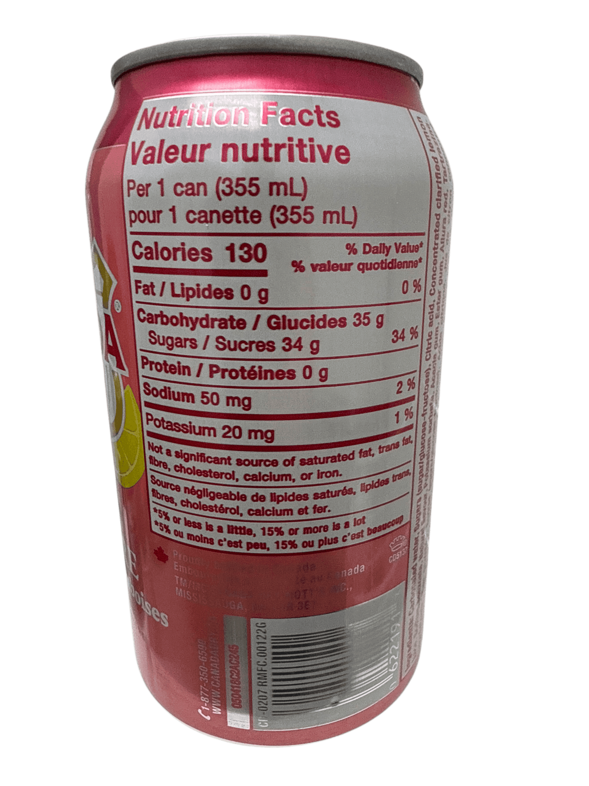 Canada Dry Limited Edition Raspberry Lemonade Ginger Ale Can 355ML - Canadian Edition - www.Shopthatapp.com