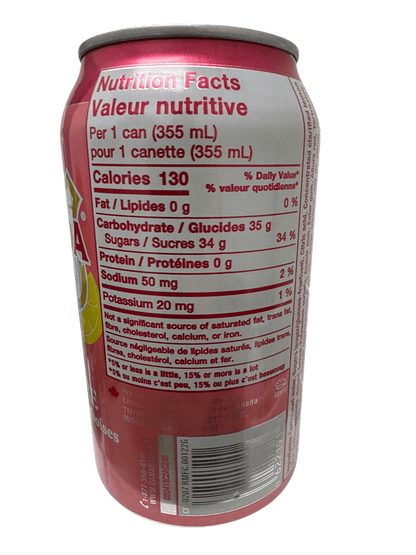 Canada Dry Limited Edition Raspberry Lemonade Ginger Ale Can 355ML - Canadian Edition - www.Shopthatapp.com