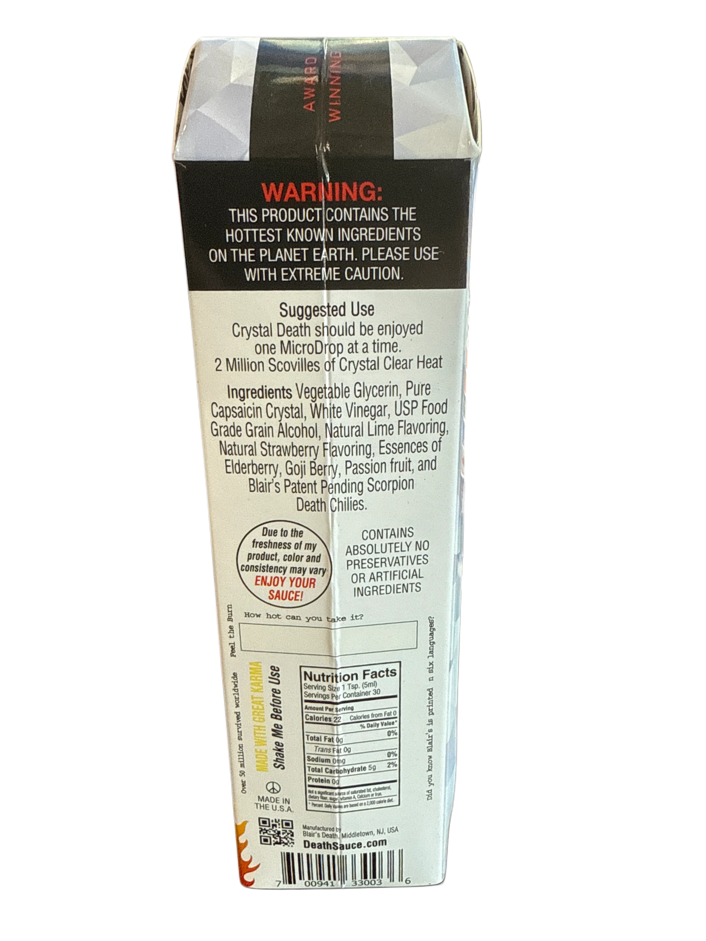 Blairs Crystal Death Sauce 150ML - U.S Edition - www.Shopthatapp.com