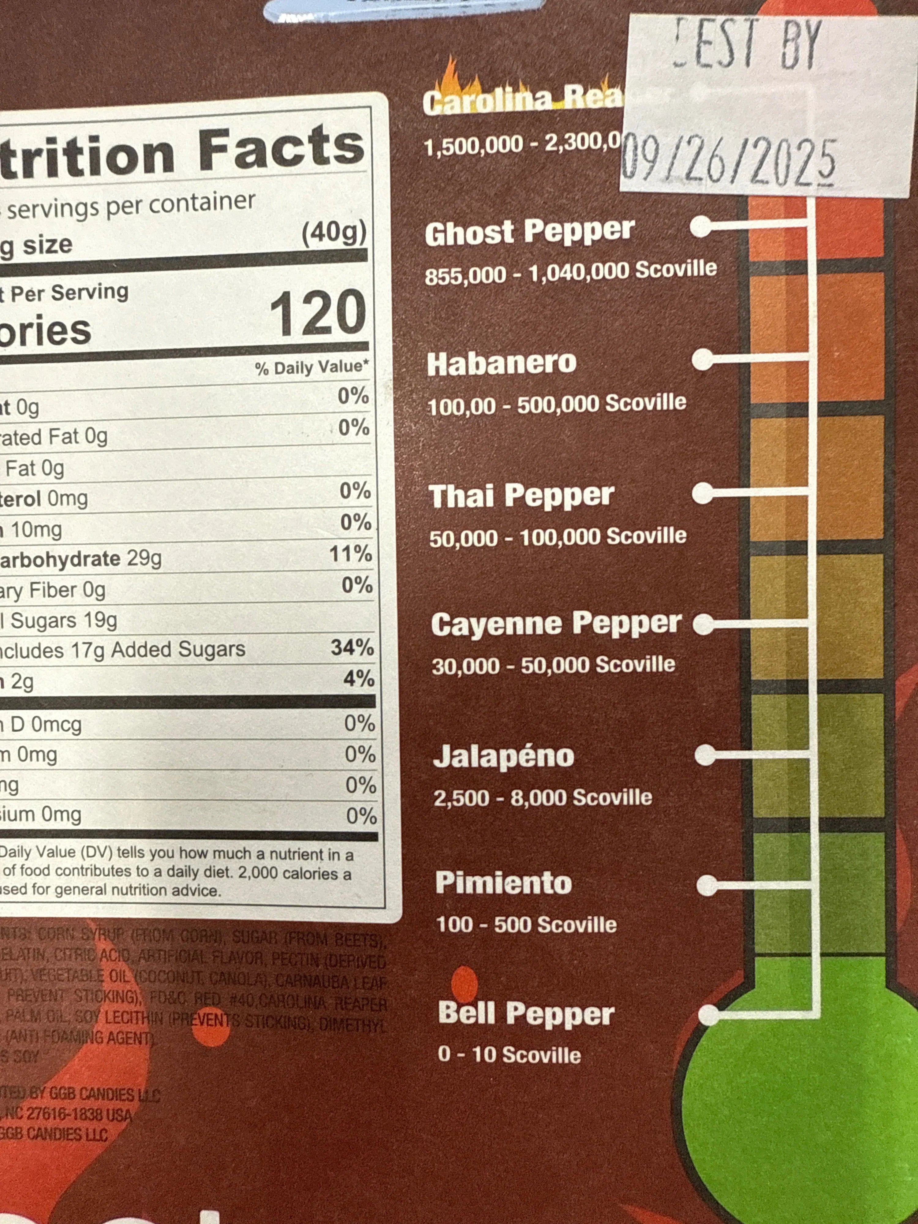 Carolina Reaper Blazing Hot Gummy Bears 184G - U.S Edition - www.Shopthatapp.com