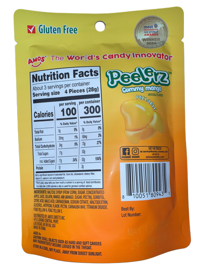 Amos Peelerz Gummy Mango 85G - U.S Edition - www.Shopthatapp.com