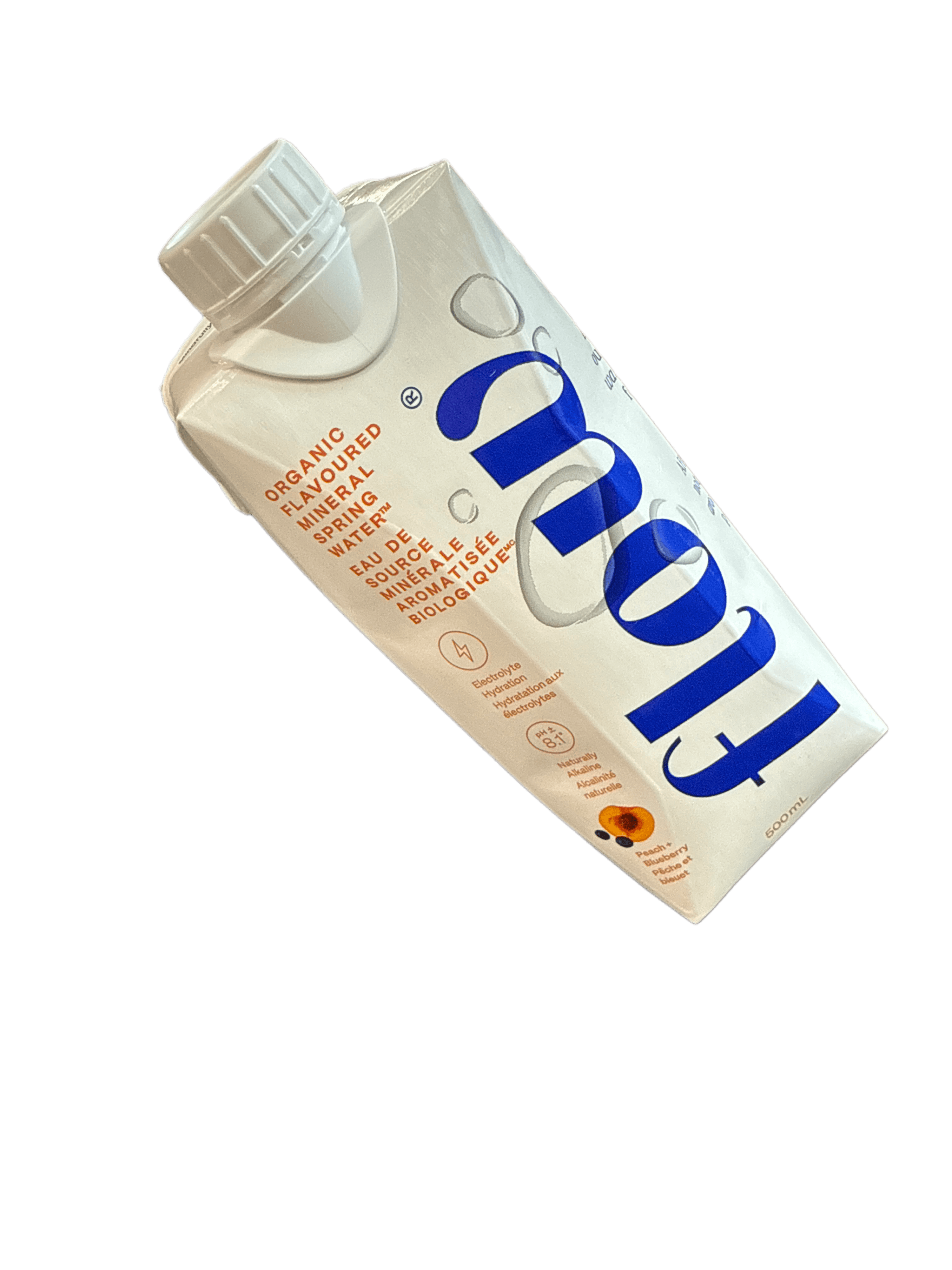 Flow Peach + Blueberry Mineral Spring Water 500ML - Canadian Edition - www.Shopthatapp.com