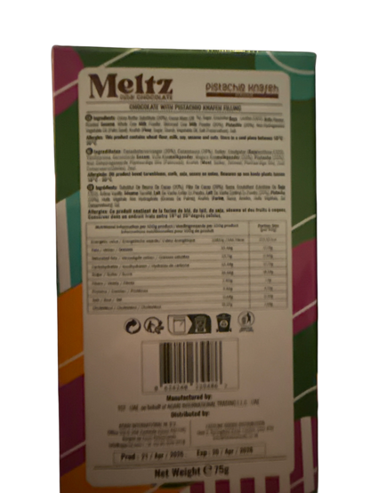 Meltz Dubai Chocolate Pistachio Knafeh Flavour 75G - Dubai Edition - www.Shopthatapp.com