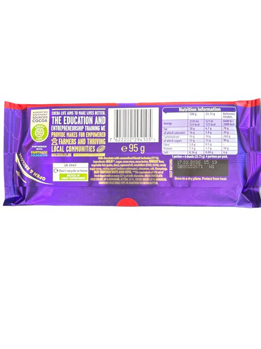 Cadbury Dairy Milk Biscoff 95G - U.K Edition - www.Shopthatapp.com