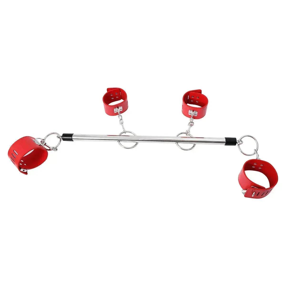 BDSM Toys Women Products Iron Tube Handcuffs Footcuffs Bondage Sets Bundled Toys - www.Shopthatapp.com #