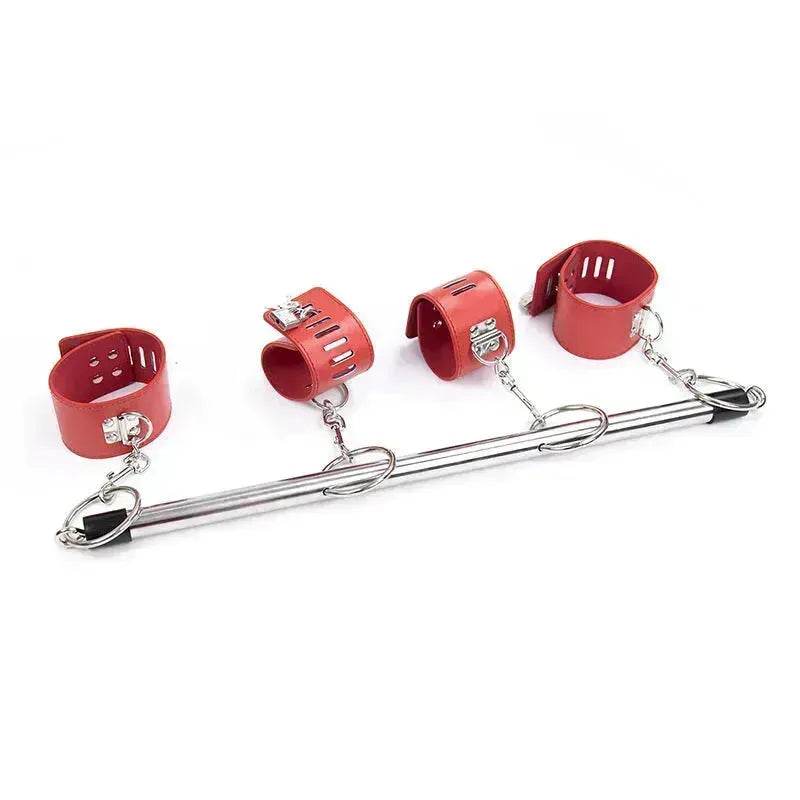 BDSM Toys Women Products Iron Tube Handcuffs Footcuffs Bondage Sets Bundled Toys - www.Shopthatapp.com #