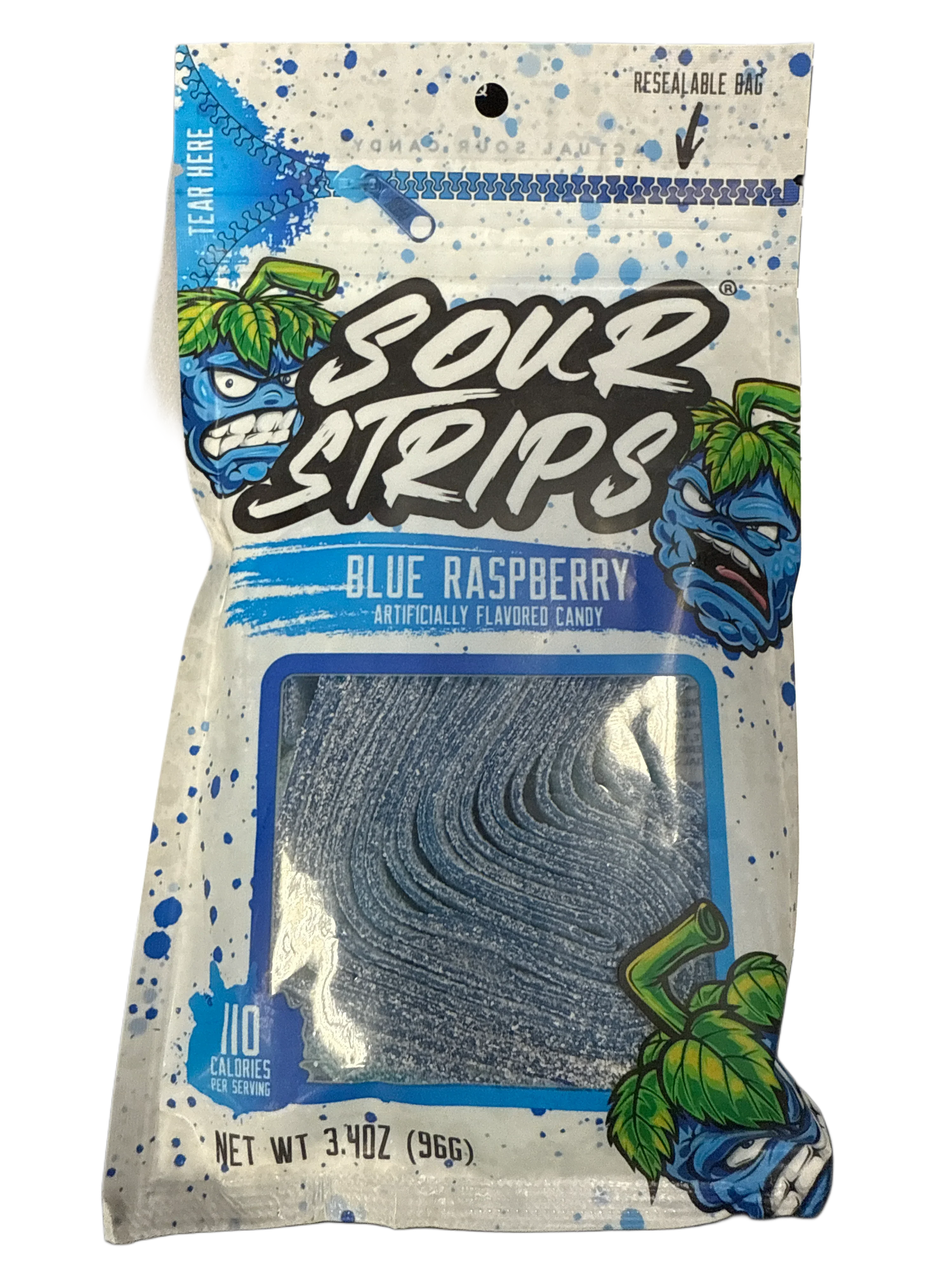 Sour Strips Blue Raspberry 3.40OZ - U.S Edition - www.Shopthatapp.com