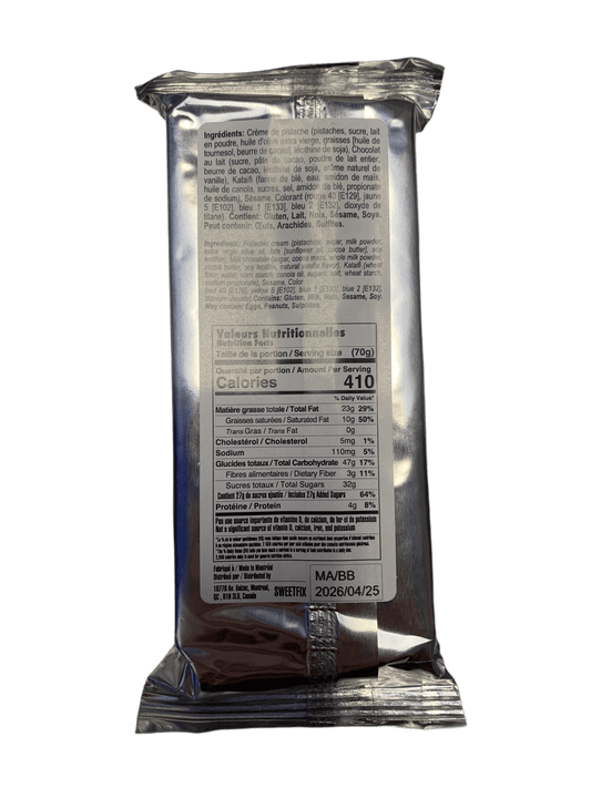 Sweet Fix Dubai Pistachio and Kataifi Milk Chocolate 140G - Canadian Edition - www.Shopthatapp.com