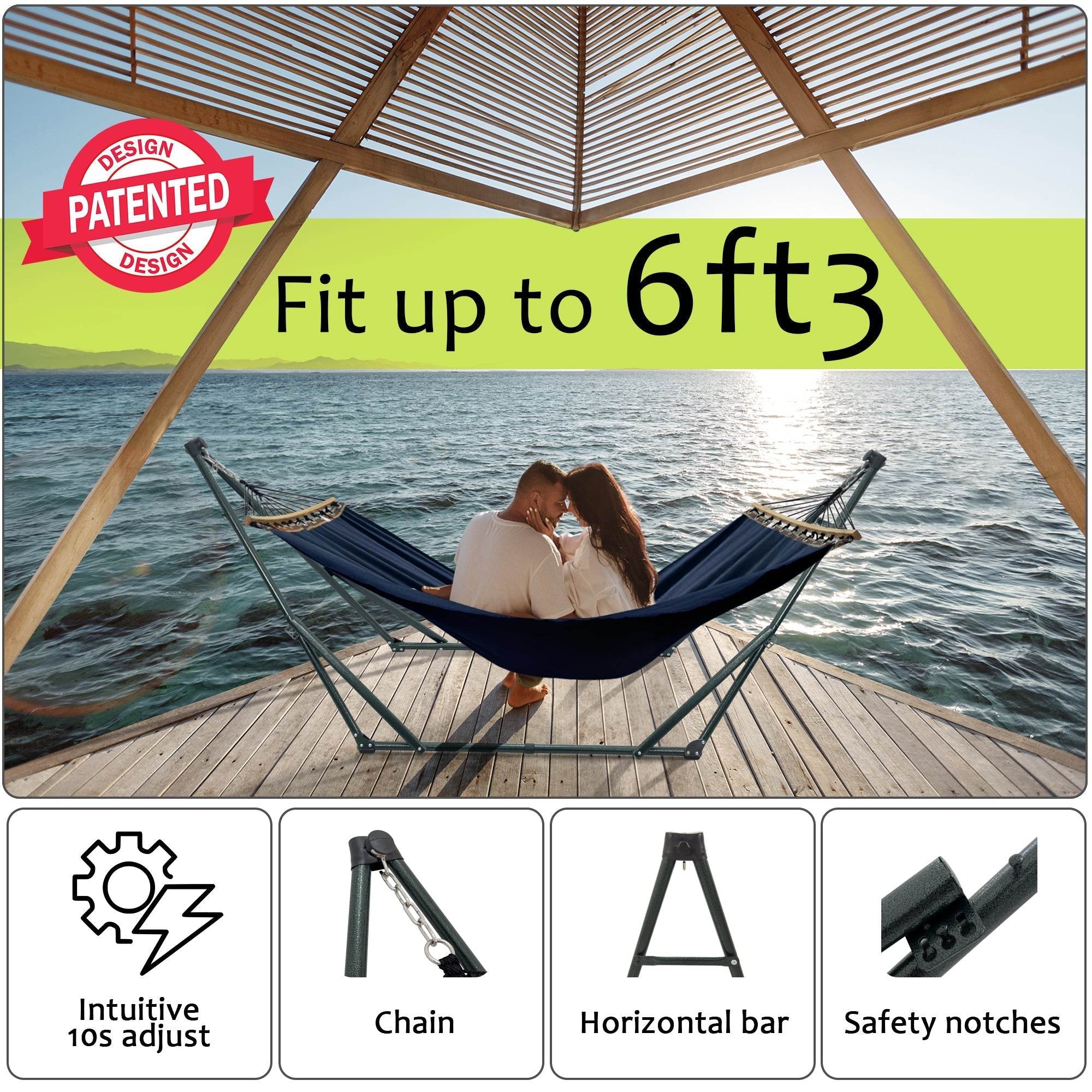 Tranquillo Universal Canvas Hammock - www.Shopthatapp.com