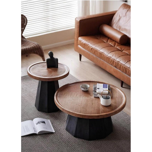 Table d'appoint en pin ancien