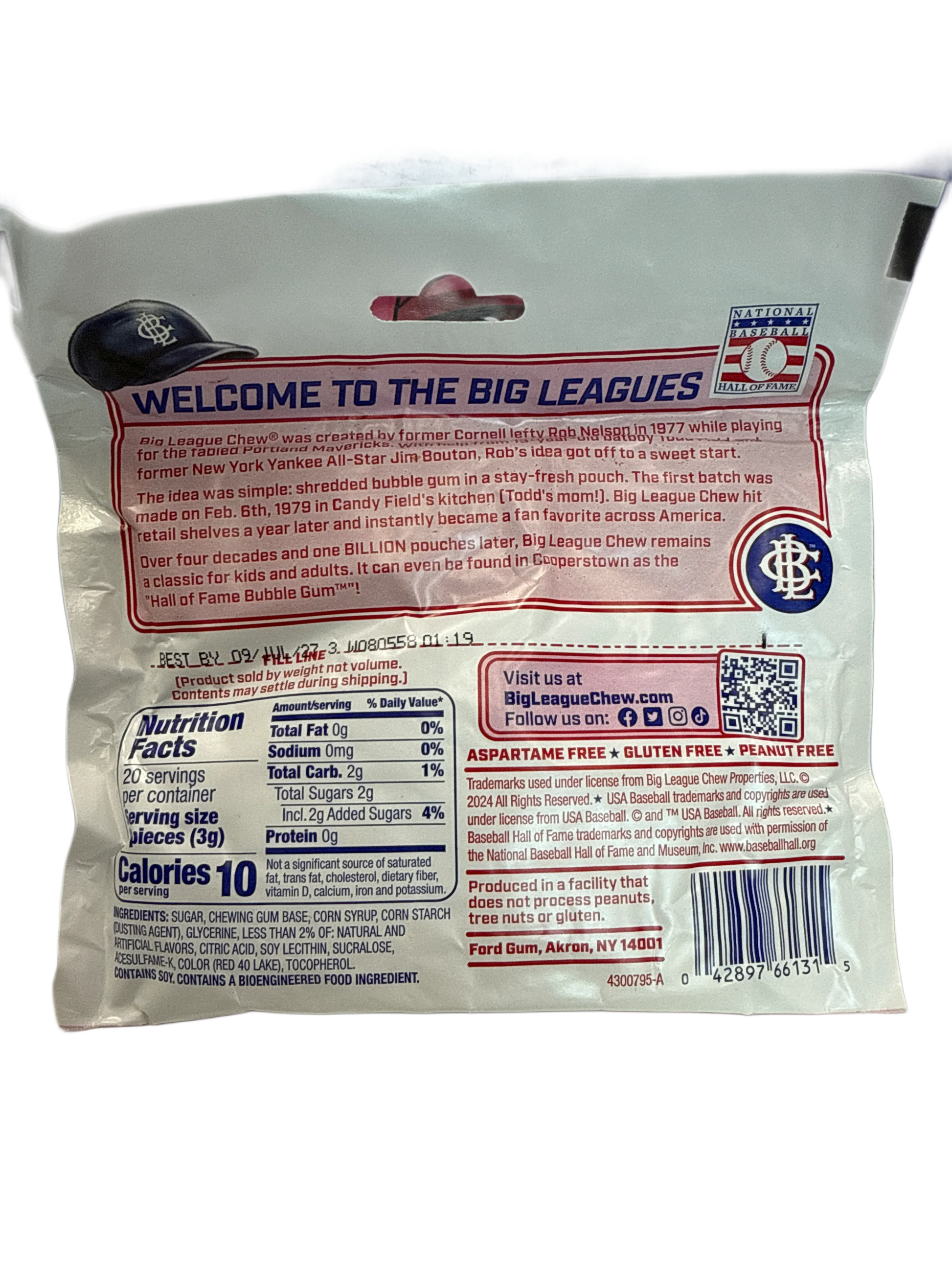 Big League Chew Punch Out Pink Lemonade 60G - U.S Edition - www.Shopthatapp.com