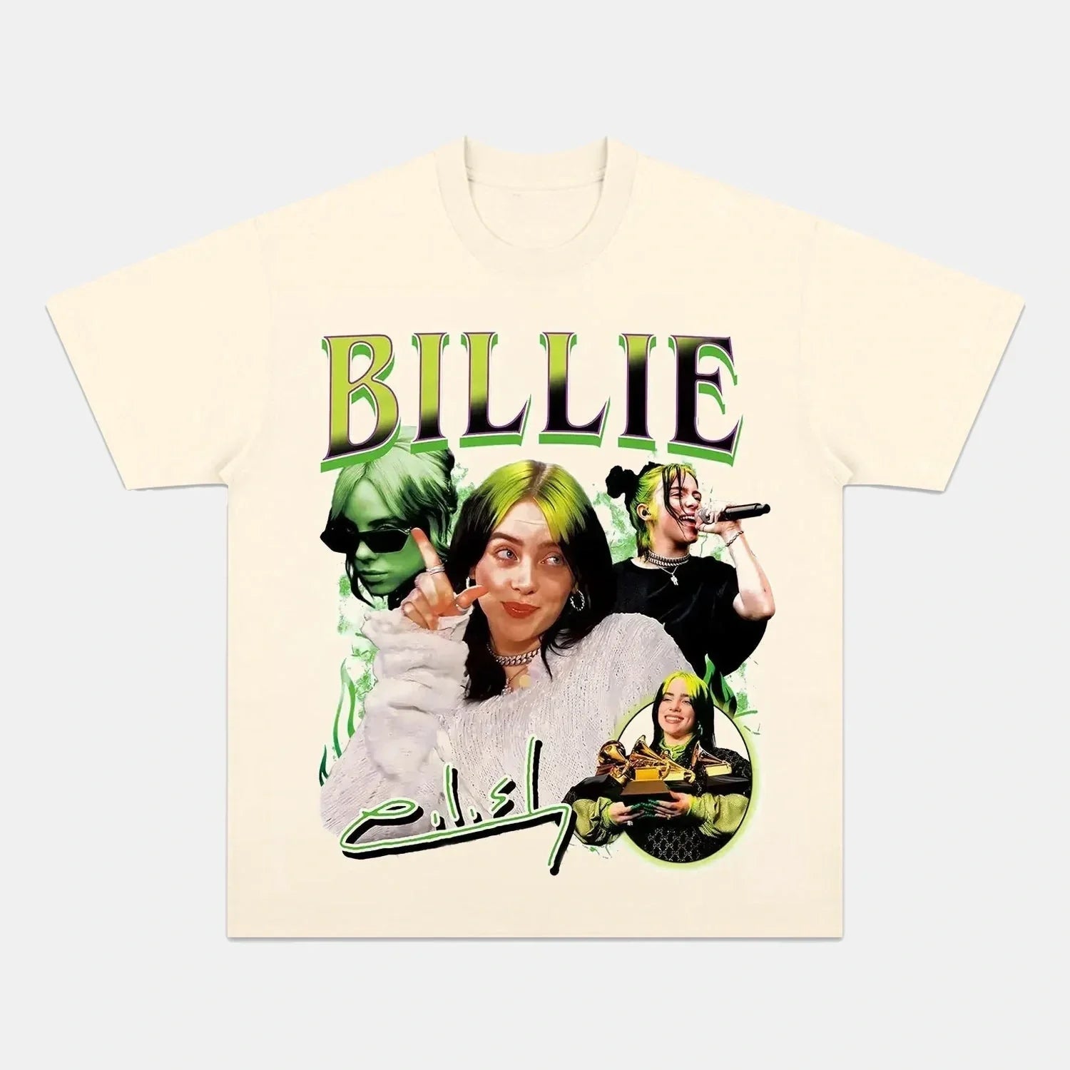 Billie Eilish: Music Icon Tee V26 - www.Shopthatapp.com