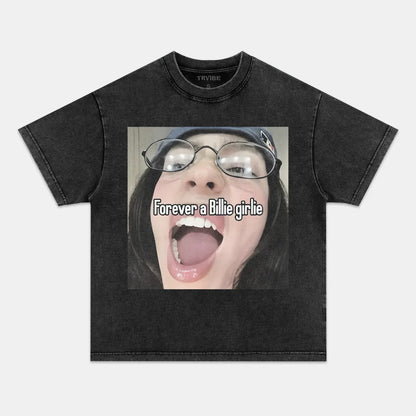 Billie Eilish: Forever a Billie Girl Tee - www.Shopthatapp.com