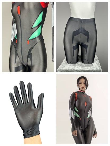 Anime Style Spandex Cosplay Open Crotch Bodysuit Costume Plug Suit - www.Shopthatapp.com