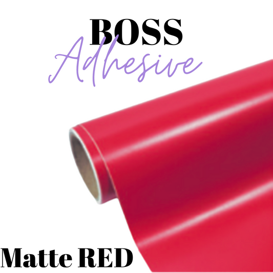Selbstklebendes Vinyl - Boss Adhesive - MATTROT