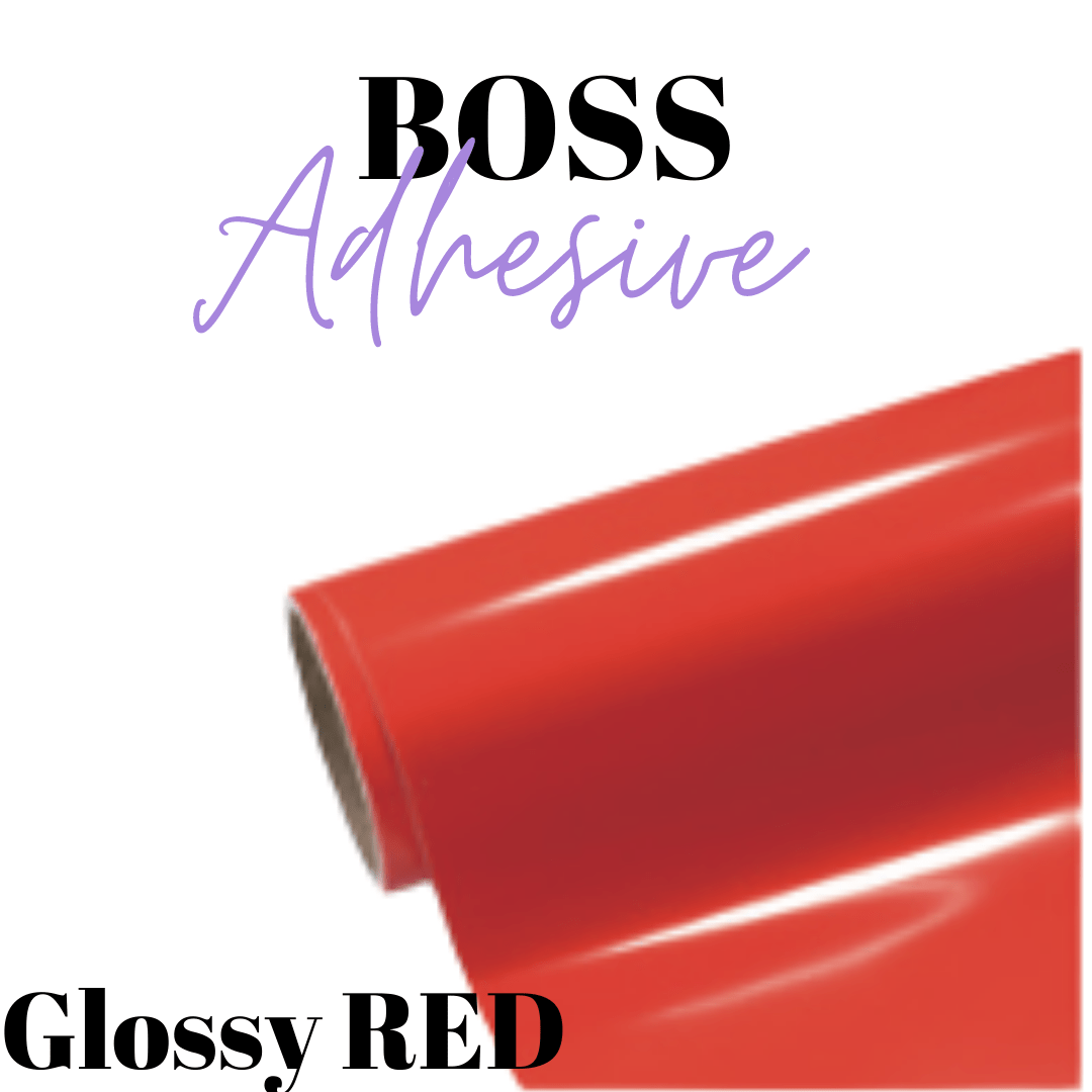 Vinyle adhésif - Adhésif Boss - ROUGE BRILLANT