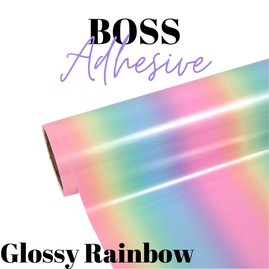 Selbstklebendes Vinyl - Boss Adhesive - Glänzender Regenbogen