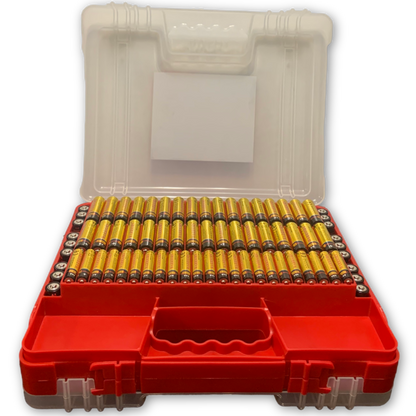 BRS Emergency Battery Kit: 203 Alkaline Batteries + Tester - www.Shopthatapp.com #