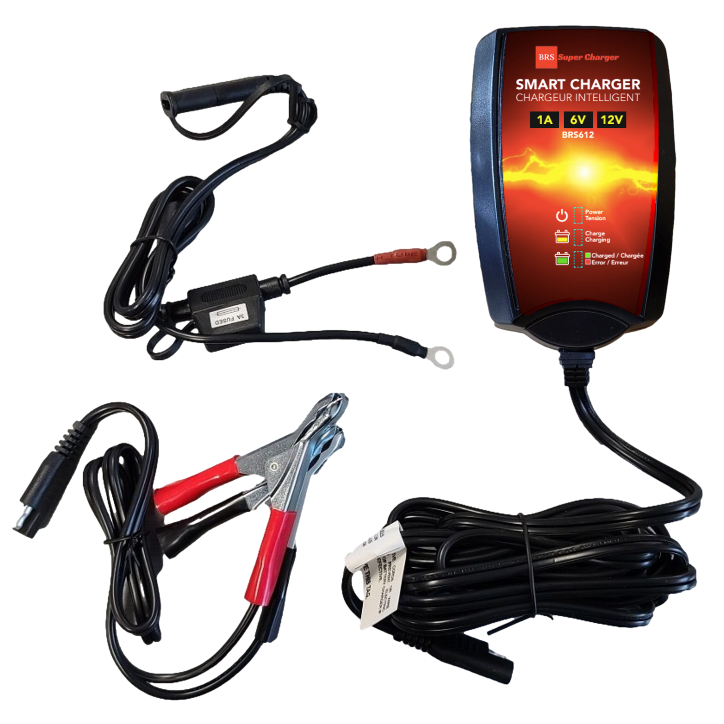 BRS4L-BS 30 Day Warranty Battery & Smart Charger / Maintainer Combo Bundle Kit - www.Shopthatapp.com #