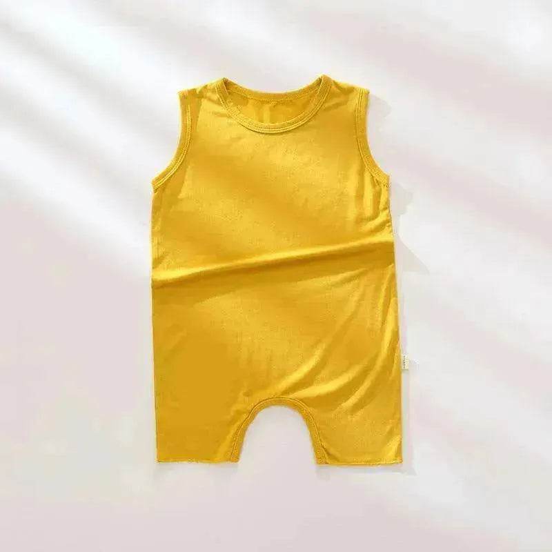 Baby Summer Modal Thin Sleeveless Tank Top Romper - www.Shopthatapp.com