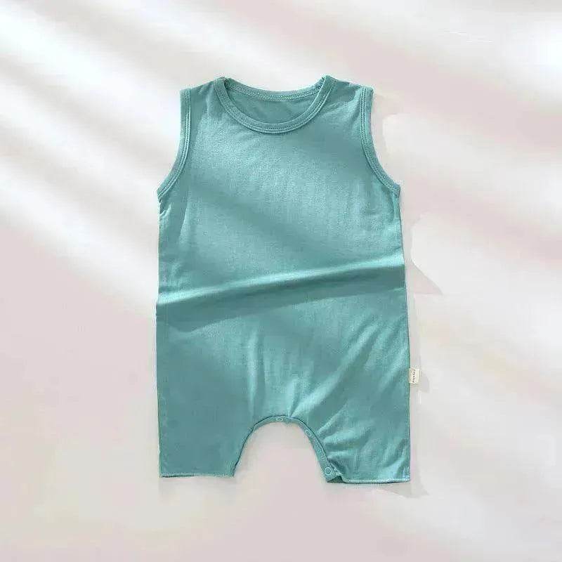 Baby Summer Modal Thin Sleeveless Tank Top Romper - www.Shopthatapp.com