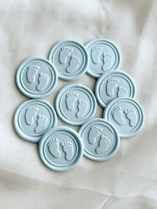 Baby Feet wax seal - Set of 9 - Www.Shopthatapp.com