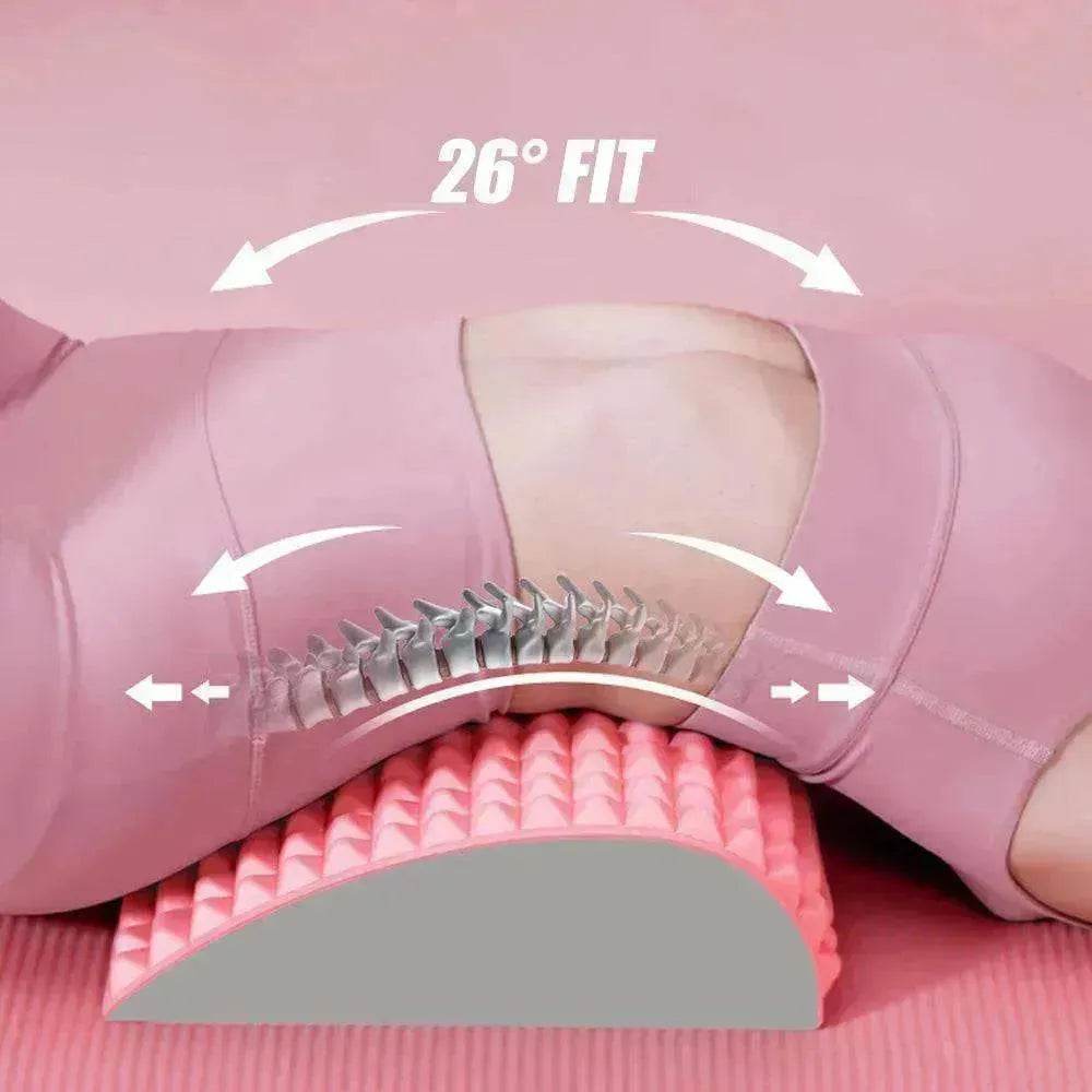 Back Stretcher & Neck Lumbar Support Massager Pillow - www.Shopthatapp.com