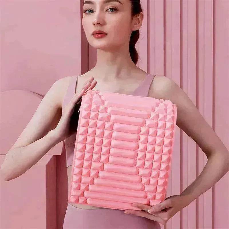 Back Stretcher & Neck Lumbar Support Massager Pillow - www.Shopthatapp.com