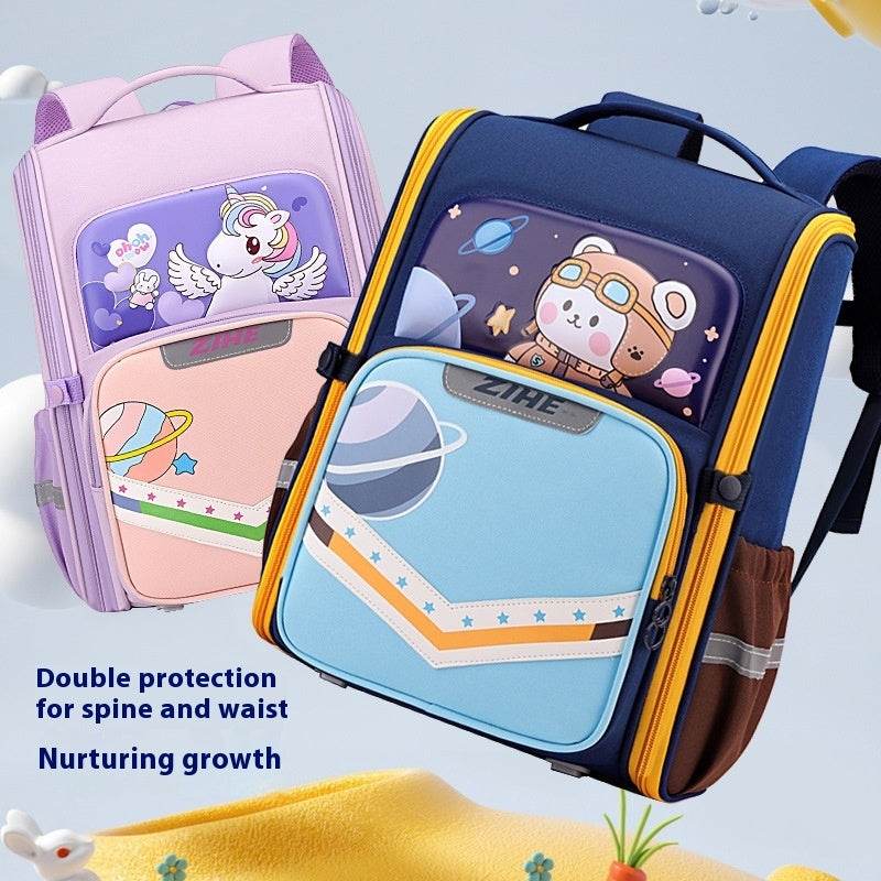 Back Support Large Capacity Cartoon Backpack for School - www.Shopthatapp.com #