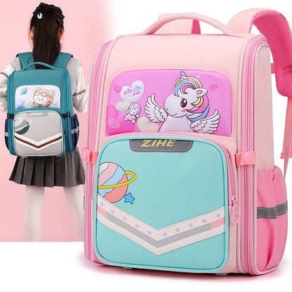 Back Support Large Capacity Cartoon Backpack for School - www.Shopthatapp.com #